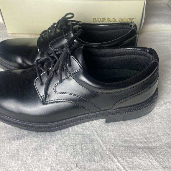 NIB Deer Stags S.U.P.R.O Sock Men\'s Black Leather Derby Shoes size 10.5 main image 4